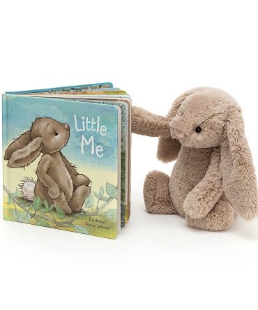 Little Me Book And Bashful Beige Bunny Medium