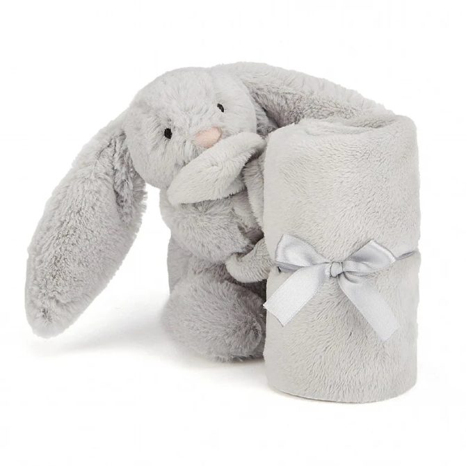 Bashful Grey Bunny Soother - DISCO