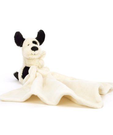 Bashful Black & Cream Puppy Soother