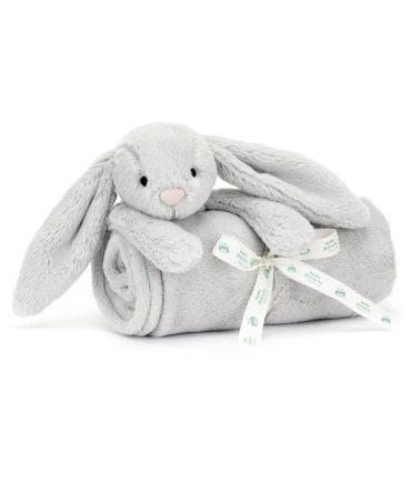 Bashful Grey Bunny Blankie