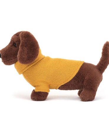 Sweater Sausage Dog Yellow